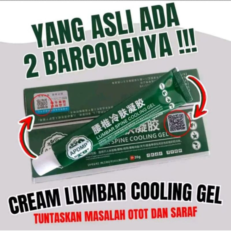 DIJAMIN AMPUH~ Lumbar Cold Compress Gel Lumbar Spine Cooling Gel APGMP Lumbar Cream Lutut Gel Nyeri 