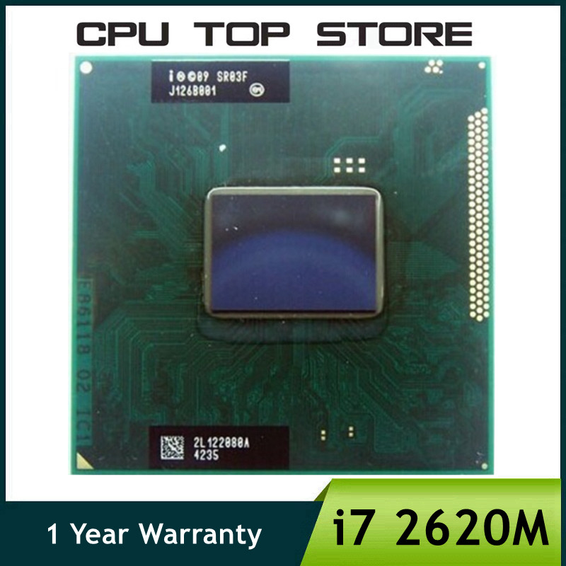 Intel Core i7 2620M SR03F 27GHz 2Core 4Thread Laptop CPU notebook Processor Socket G2  rPGA988B