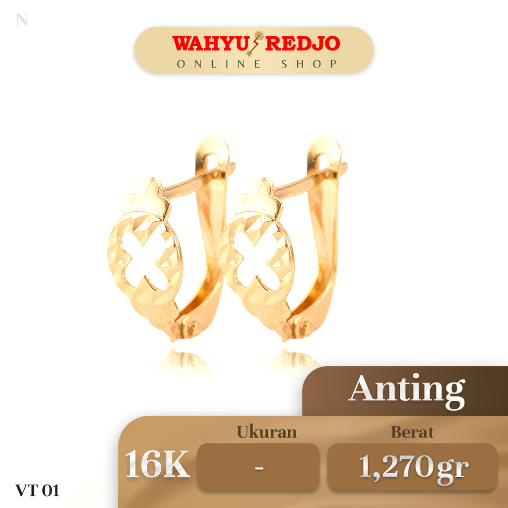 Anting Emas Kadar 16K Wahyu Redjo AN-16K-30179029