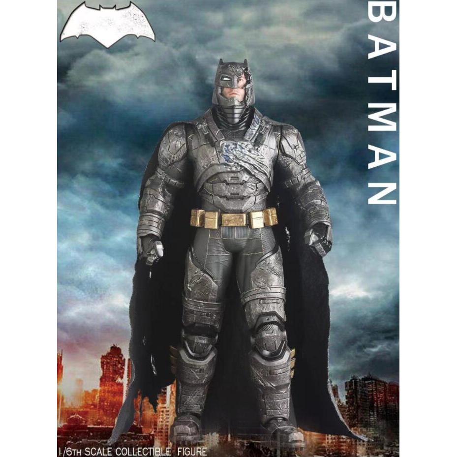 High Quality Superman Batman Super Hero Statue Action Figure Toys 30cm