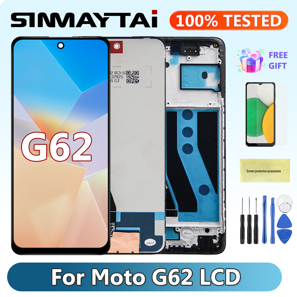 Screen For Motorola Moto G62 5G LCD splay Tou Screen Sensor giziter Assembly For Moto G62 5G LCD Rep