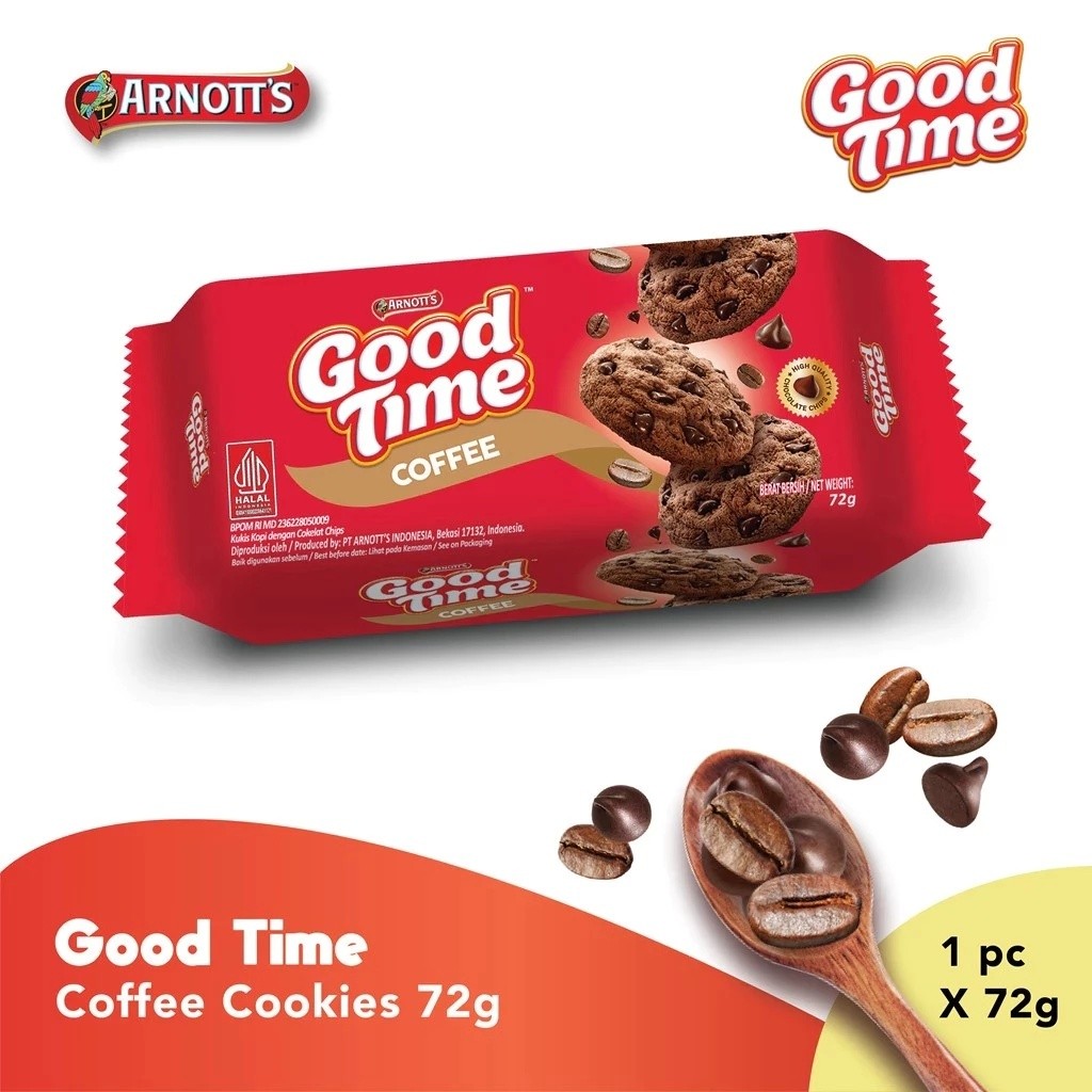 GOOD TIME Biscuit cookies 72gr Double choco All Varian Coklat Kopi Classic rainbow coffe milky vanil