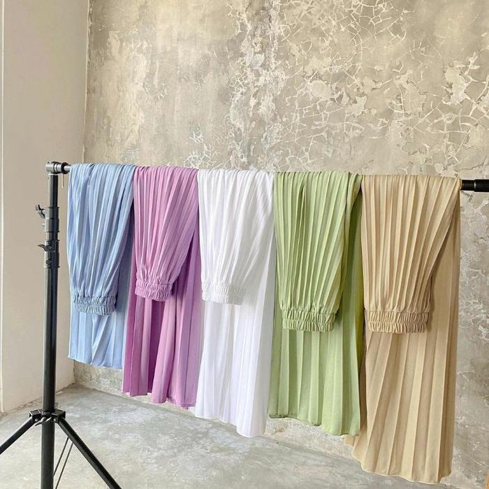 Basic Rok Pleats ginal 100% by Vanilla Hijab(',')