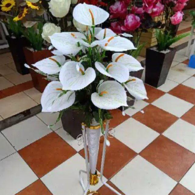 Rangkaian Bunga Anthurium/Calla Lily/Calla Lilly Artificial 18 Kuntum/Bunga Artificial Anthurium/Aro