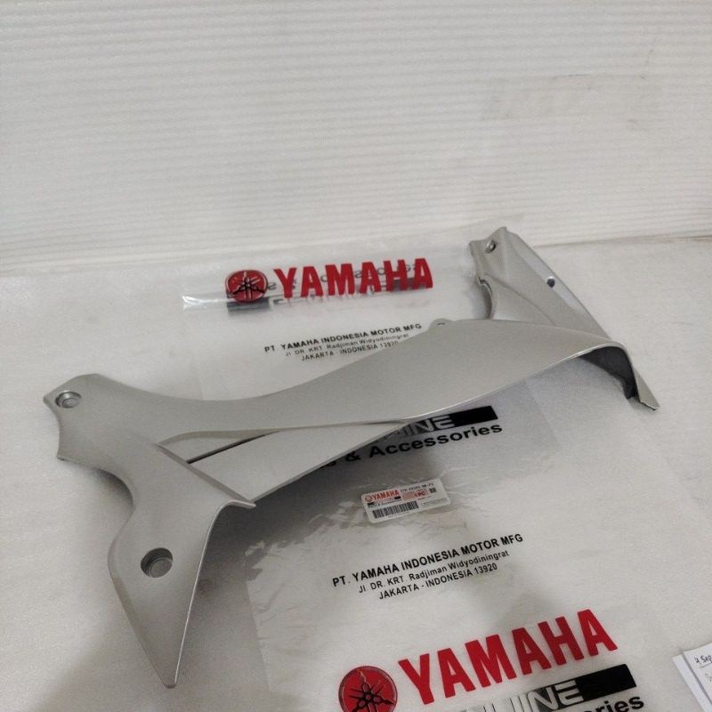 COD Sayap Legshield Leksil Dalam Kanan Yamaha Jupiter Z 2006 burhan Silver Original ASLI-mtrmall