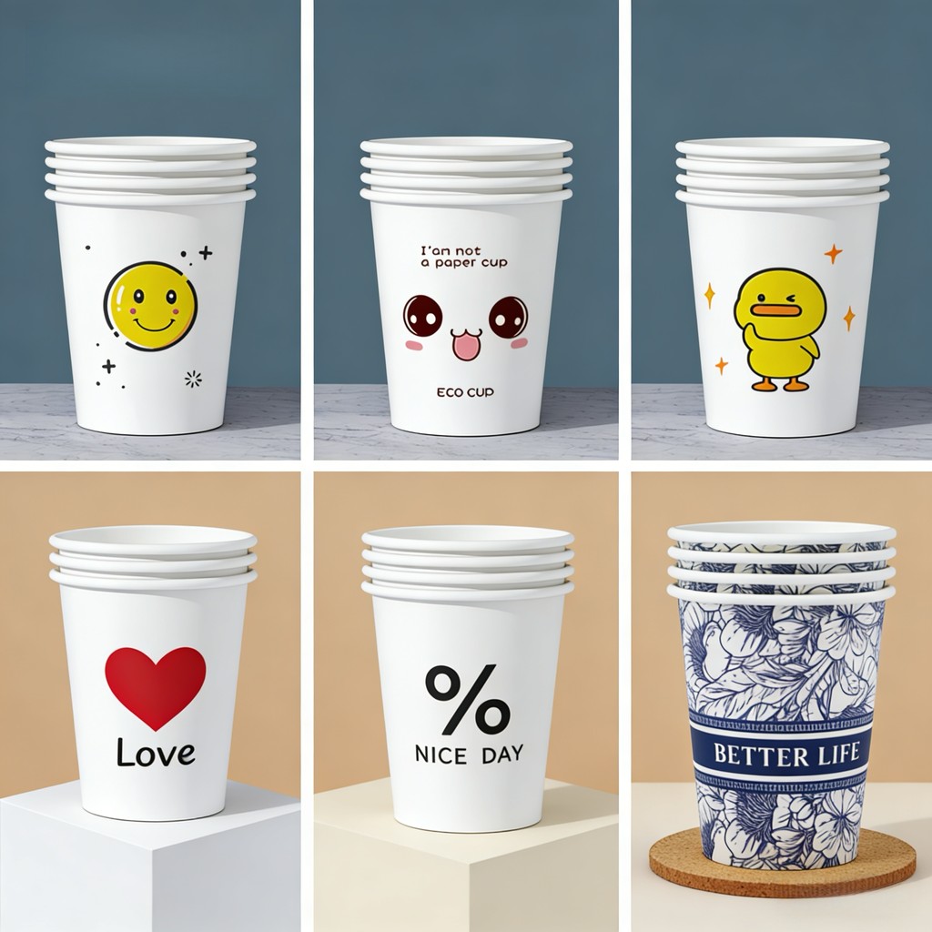 [50pcs] Cangkir kertas sekali pakai Gelas Kertas Paper cup single wall 8oz 12oz Tahan Panas Anti Boc