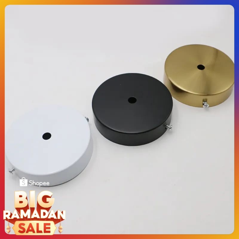 COD & READY STOK DUDUKAN PLAFON 1 LAMPU HIAS GANTUNG / KOP PLAFON LAMPU HIAS 3 WARNA