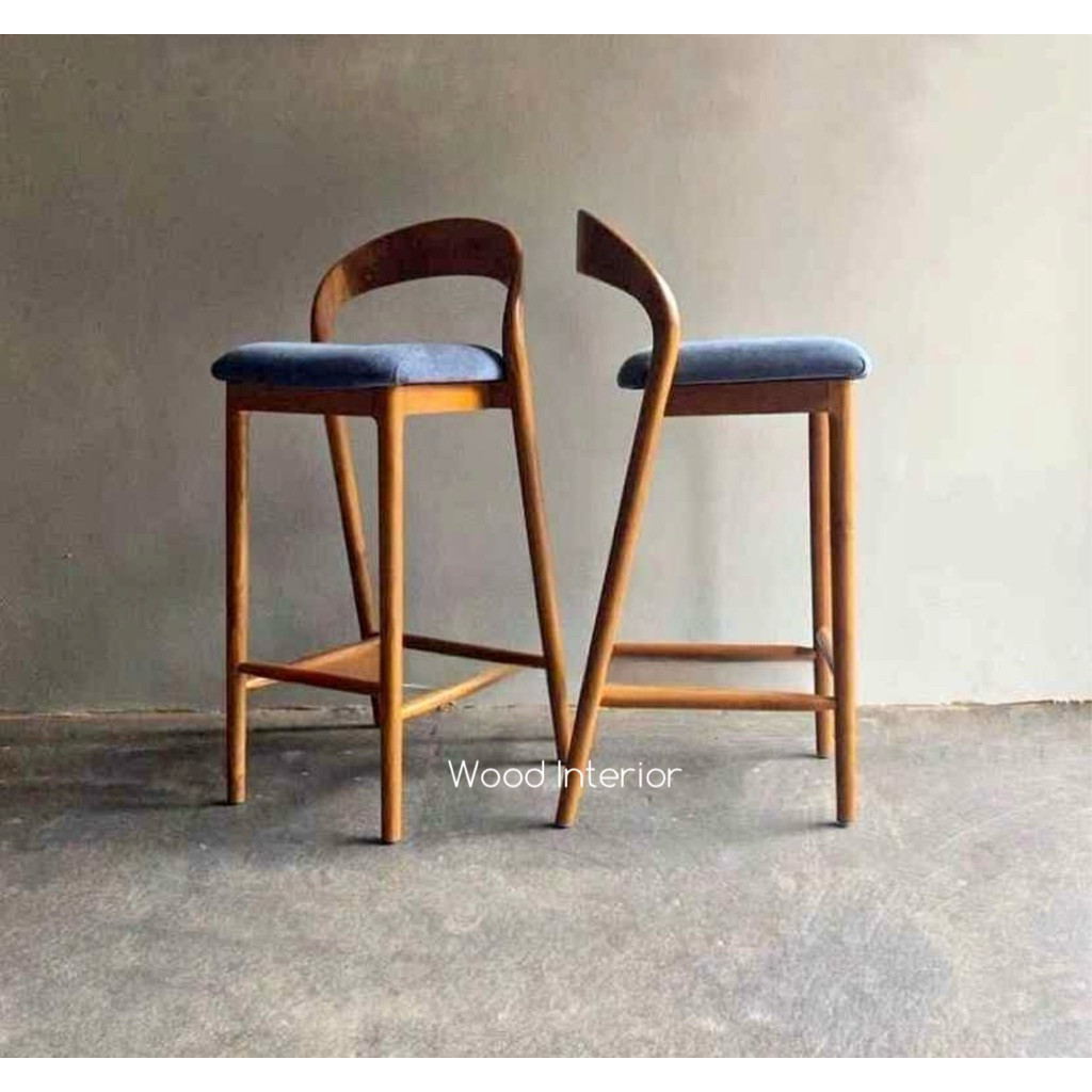 kursi bar kayu jati | kursi bar cendok | kursi makan tinggi |kursi cafe kayu jati