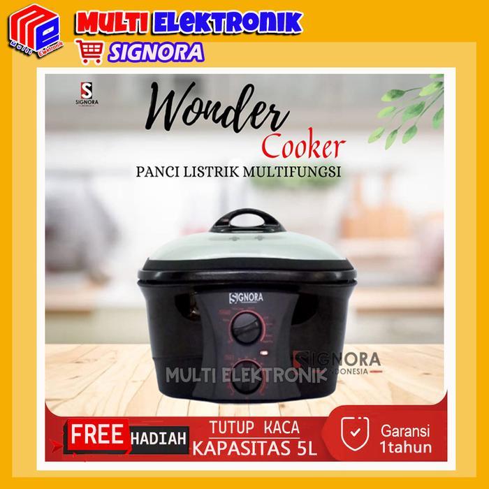 Signora New Wonder Cooker - Panci Listrik Multifungsi Kapasitas 5 Liter