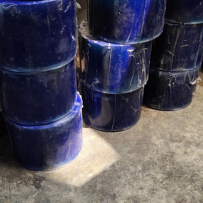 pvc curtain 20cm x 3mm blue clear