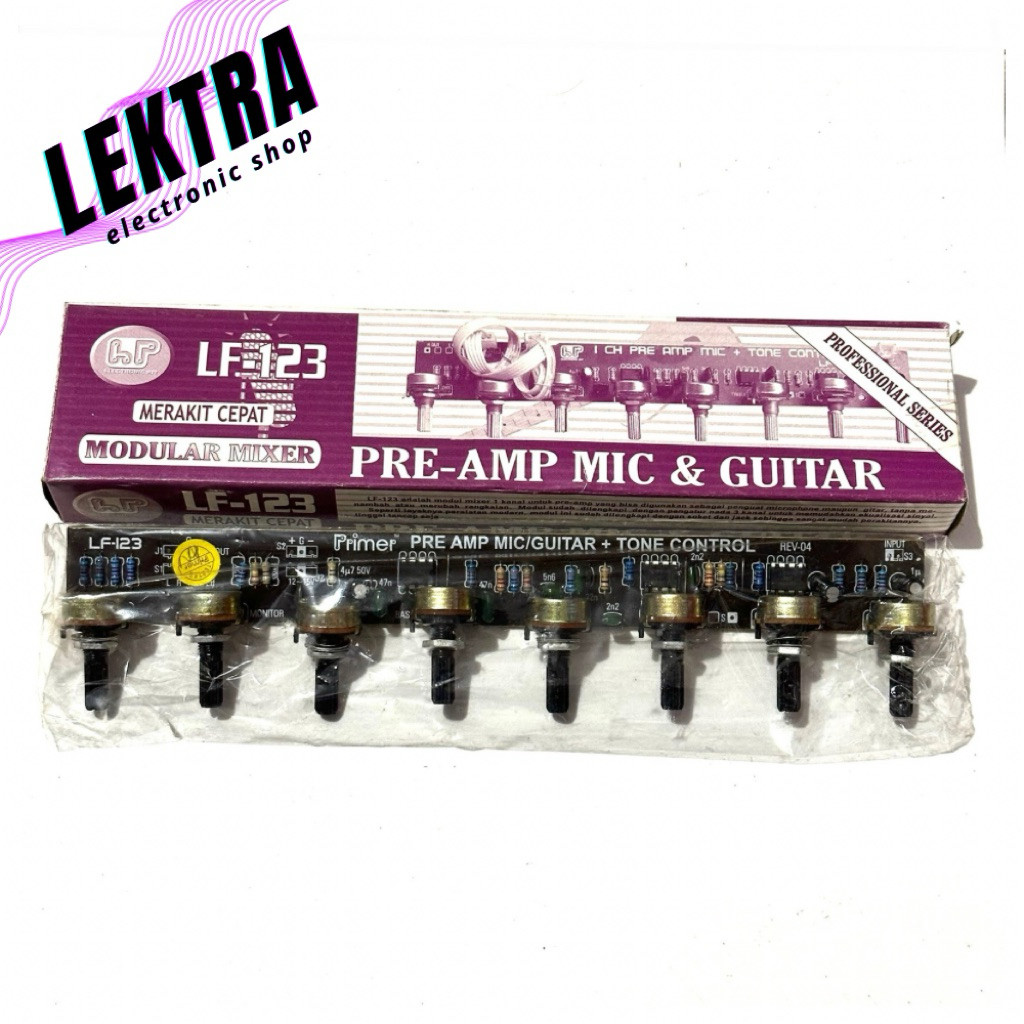 Kit LF-123 Pre-amp Mic & Guitar Modular Mixer Preamp Primer