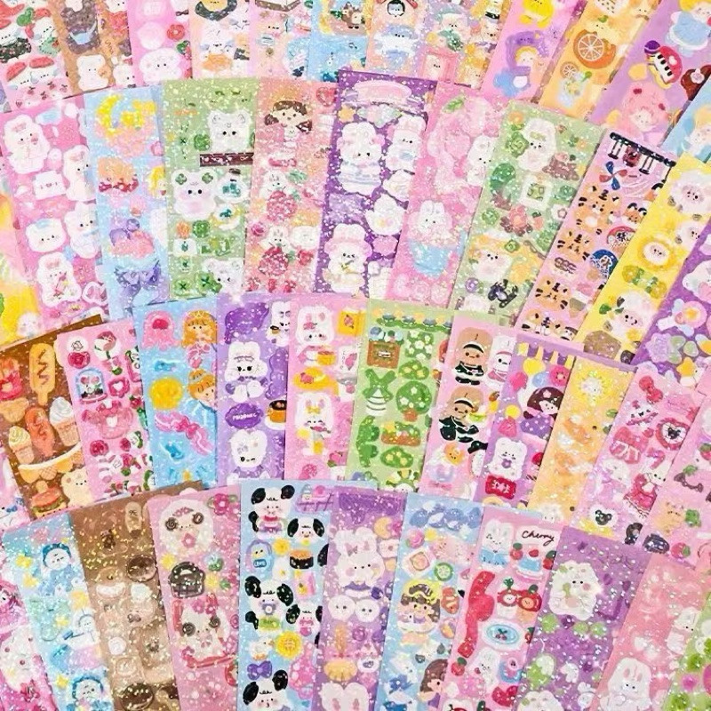 200 Lembar Stiker Diy Dekorasi Random Lucu aesthetic isi 10 Lembar 20 Lembar 60 Lembar 100 Lembar 20