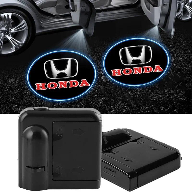 Car Door LED HD Welcome Courtesy Shadow Projector Lamp Logo Light For Honda Civic Accord CRV HRV Jaz
