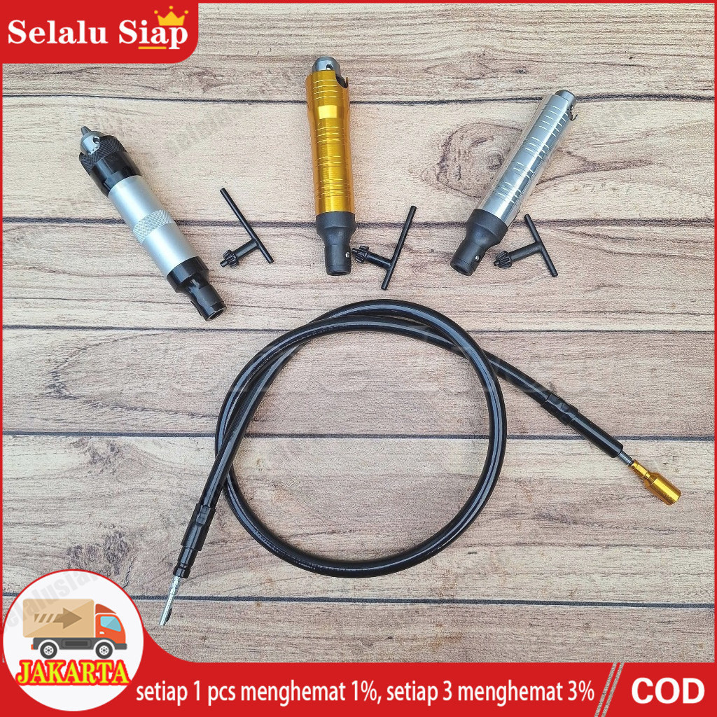 GILISHOP Handpiece bor tuner pnp foredom gagang bor tuner . bor cuner Heavy Duty . Kabel Fleksibel F
