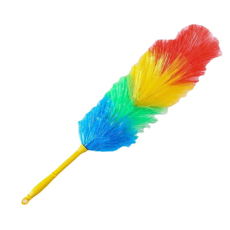 (TM)  Kemoceng Pelangi Tali Rafia Duster Kemoceng Rainbow Warna Warni