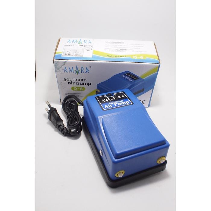 TERMURAH AERATOR/POMPA UDARA AQUARIUM AMARA Q6 AERATOR Q 6 2 LUBANG
