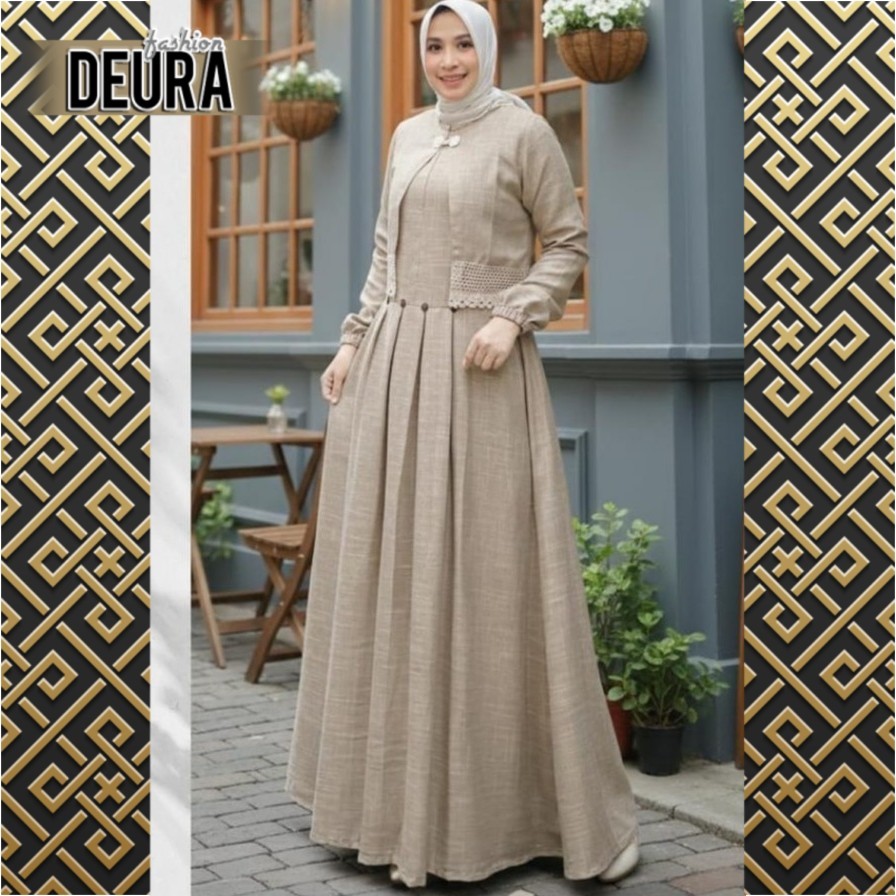 DEURA FASHION - Set Gamis Wanita Deura SD-537 / Gamis Deura Terbaru / Gamis Deura Original