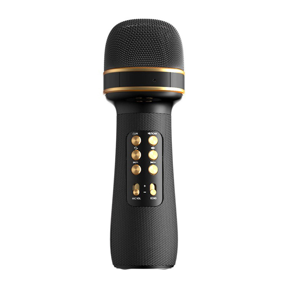 WS898 Wireless BluetoothCompatible Microphone Multifunctional Mic+FM+Voice Changing Auo Speaker Supp
