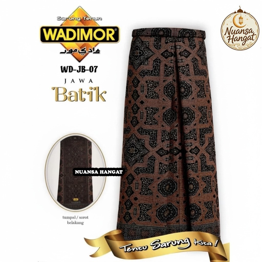 DISKON Sarung Pria Wadimor Jawa Batik Premium Motif Wayang Nusantara Klasik Original Tenun Berkualit