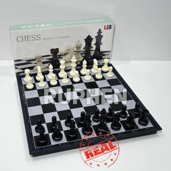 PROMO DISKON Catur Magnet XL Chess Board Game Jumbo 31,7 x 31,7 cm - U3