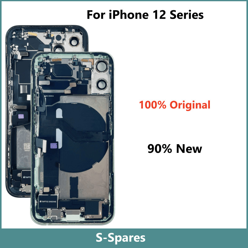 al Disassembled Middle Back Frame Housing Cover For iPhone 12mini 12Pro Max, With NFC Wireless Charg