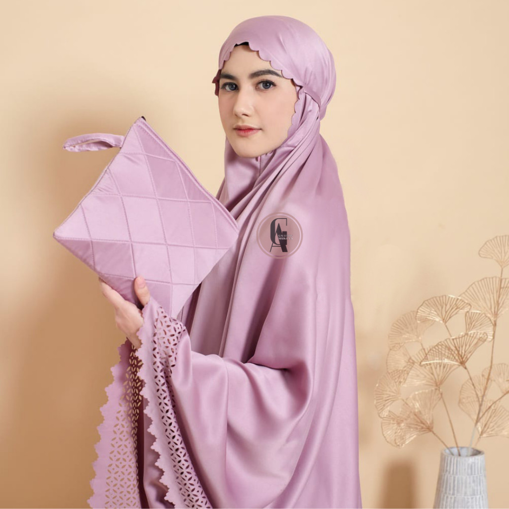 MUKENA SILK PREMIUM 2in1 MUKENA DEWASA SILK POLOS