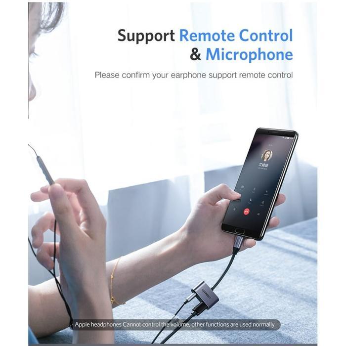 UGREEN Adapter Audio Splitter Type C to Type C + 3.5mm Non DAC
