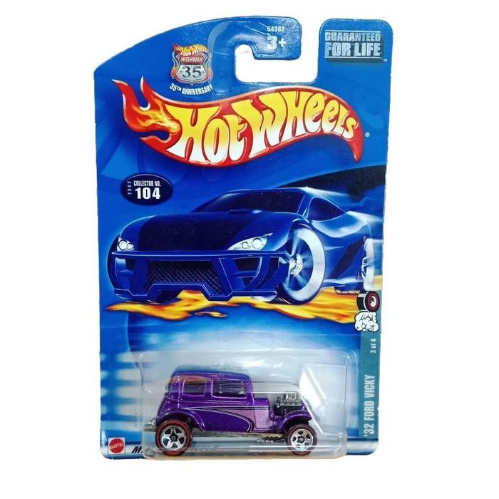 Diecast HotWheels 32 FORD VICKY RED LINE Mainan Skala 64