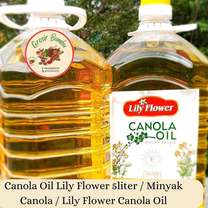 Canola Oil Lily Flower 5liter / Minyak Canola / Lily Flower Canola Oil