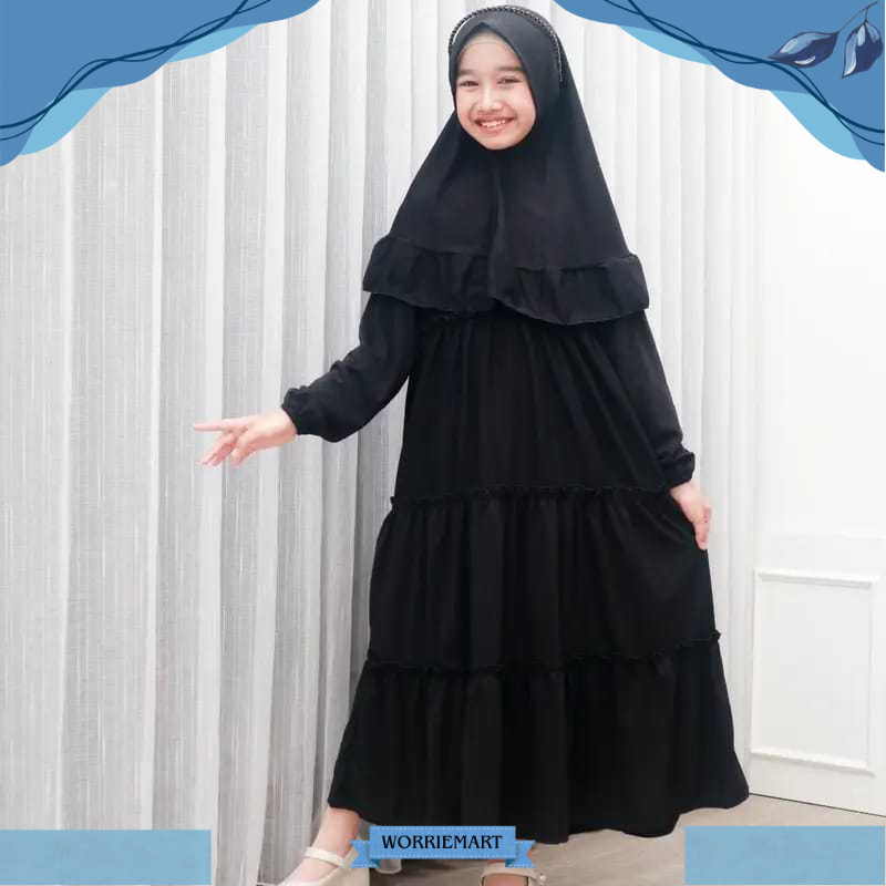 Ramadhan Gamis Anak Perempuan Modern 2025 Ufairah Series Baju Dress Busana Muslim Anak Gamis Remaja 