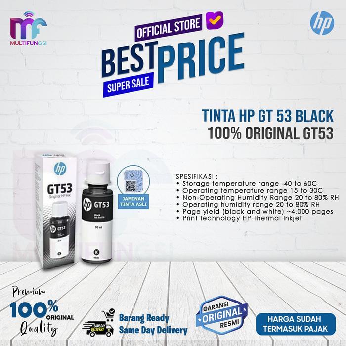 TINTA HP GT 53 BLACK - 100% ORIGINAL GT53 - GT53 Black