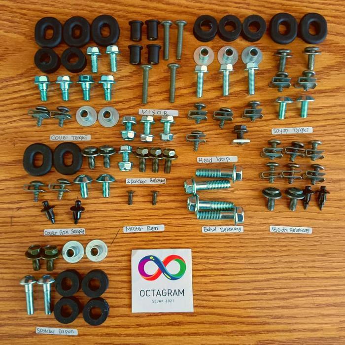 baut body full set yamah vixion nvl /baut body full set yamah vixion nva/baut full set body vixion n