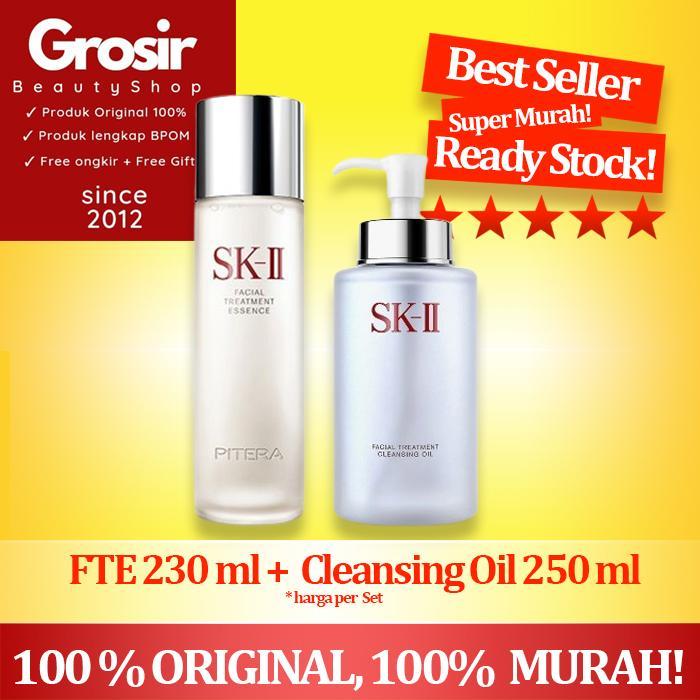 SK-II SK2 SKII SK II Paket Pitera FTE 230 ml + Cleansing Oil 250 ml