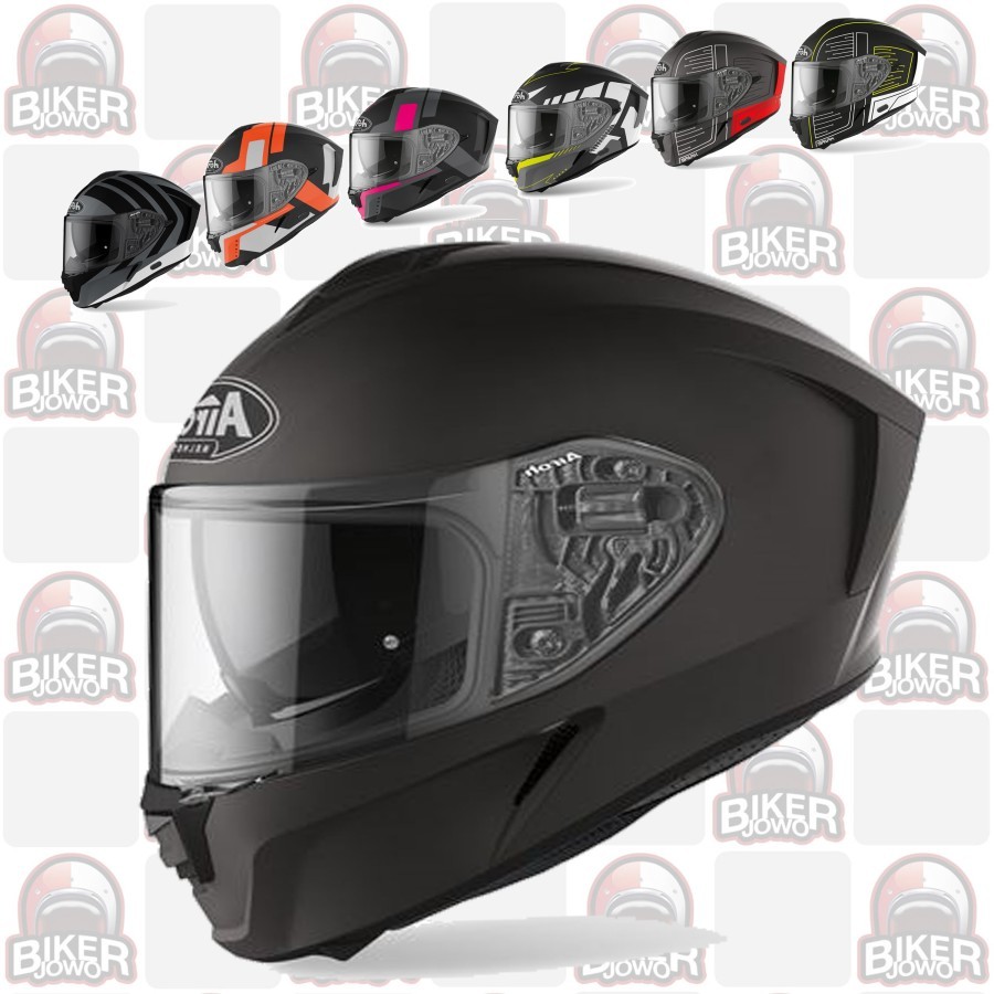 Helm Airoh Spark Series Cyrcuit Black Helm Sport Fullface Touring