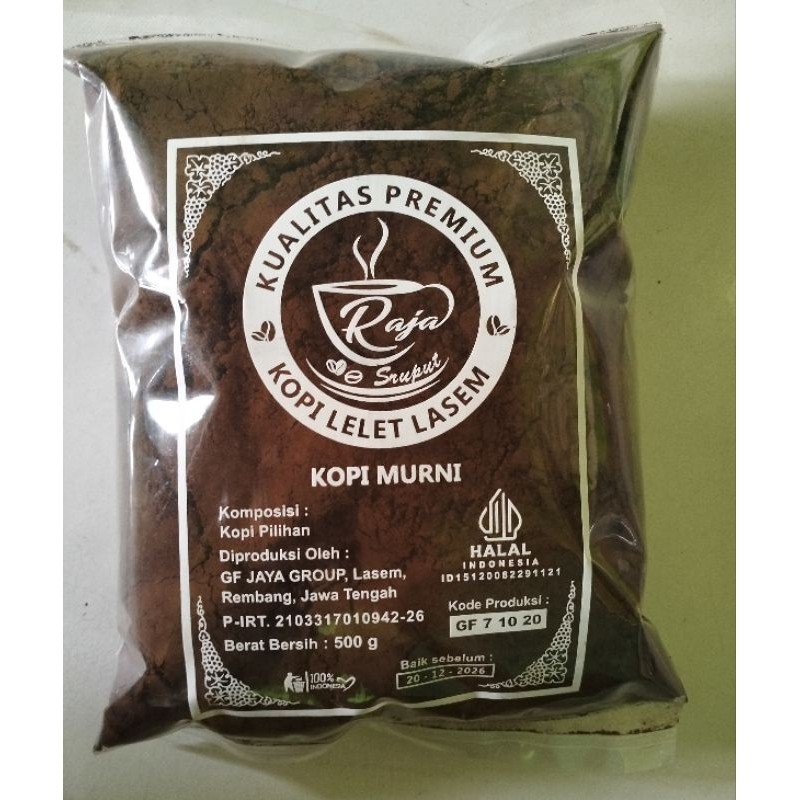 Kopi Lelet LASEM Raja Sruput 500Gr Kopi Viral