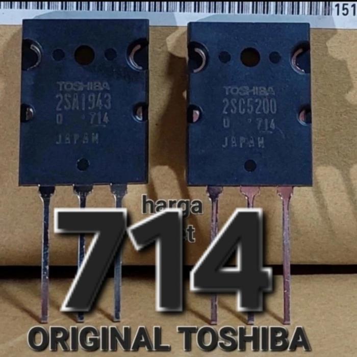 Toshiba Transistor C5200 A1943 Original Jepang Lot 715 Chip Besar Harga Satu Set Baru Mulus Daya Out
