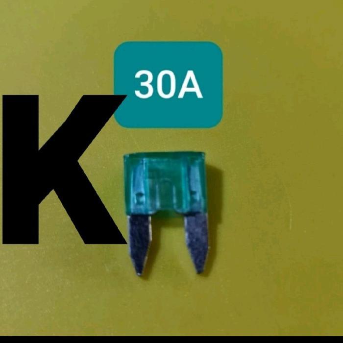 FUSE TANCAP kecil  30A ( PIUS SEKERING SEKRING FIUS FUSE TANCAP GEPENG 30 A AMPERE 12V 24V 36V 48V 5