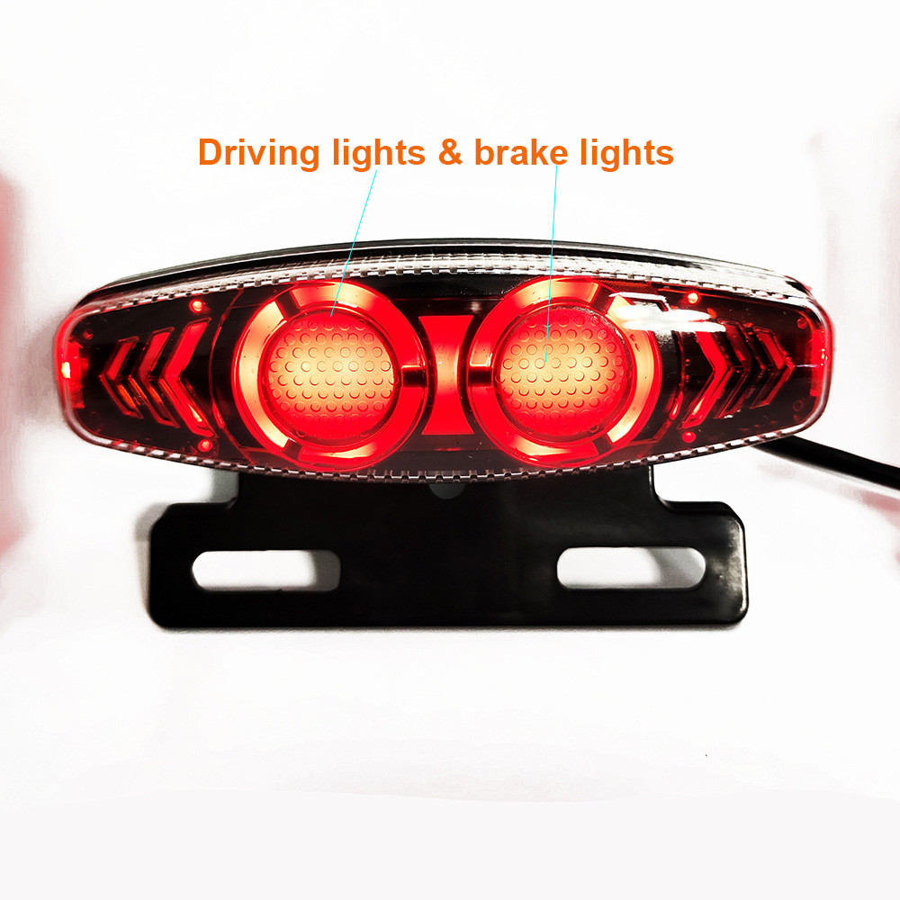 Lampu Depan Sepeda Listrik 24V 36V 48V Dengan Klakson, Lampu Belakang Ebike Dan Lampu Sein, Lampu Re