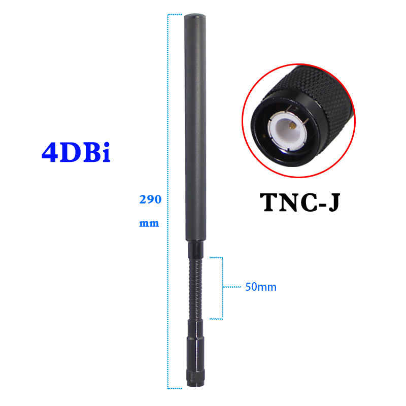 Omni tactical gooseneck antenna, high gain external antenna, LTE 4G/800-2700MHz, 580-600MHz, 805-825