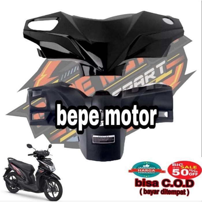 Batok Motor Honda Beat Fi - Batok Depan Belakang Honda Beat Fi K25 Warna Hitam Tahun 2012-2014 - Bat