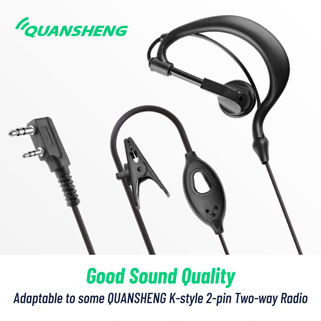 Quansheng 2-Pin 993 Earpiece Headset for Baofeng TYT, Talkpod Quansheng UV-K5, UV-K5(8), UV-K6, UV-5