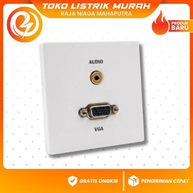 Modul Stop Kontak VGA Simon I7 700495 Premium / Soket VGA Dinding untuk Proyektor & Monitor Series I