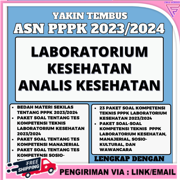 TESKU.ID YAKIN TEMBUS ASN PPPK 2023/2024 LABOTORIUM KESEHATAN ANALIS KESEHATAN IDO244 BACA DESKRIPSI