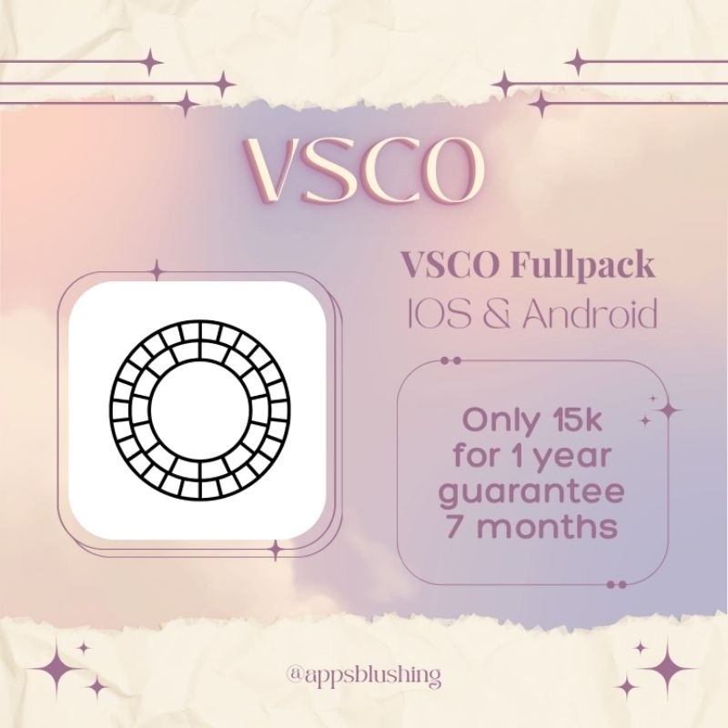 VSCO Fullpack Android Iph PROMO 15K Aman Resmi