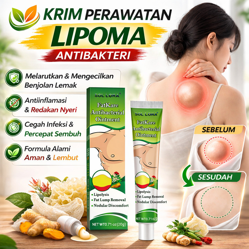Mengurangi Benjolan Lipoma  SLSOL LORA Krim Perawatan Lipoma Krim Lipoma/Obat Lipoma/Perawatan Lipom