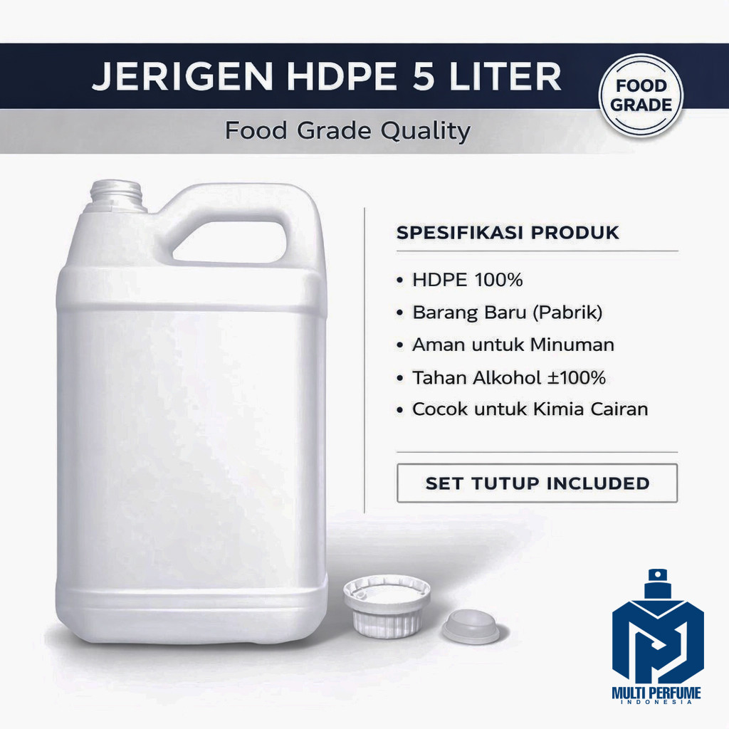 Jerigen 5 liter baru segel / jerigen 5 liter BUAT CAIR. KENTAL DAN KIMIA LAINNYA