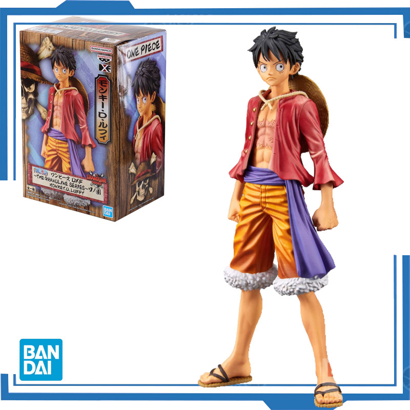 Bandai Original Banpresto Anime One Piece Monkey D Luffy DXF Wano Country Anime Figure Action Figure
