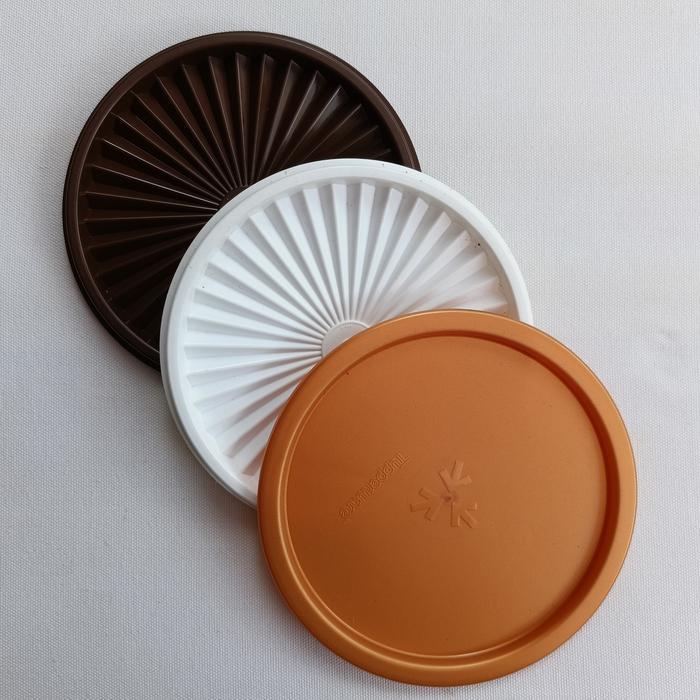 Sale Tutup Tupperware Jadul Deco Canister 17 cm - Hijau