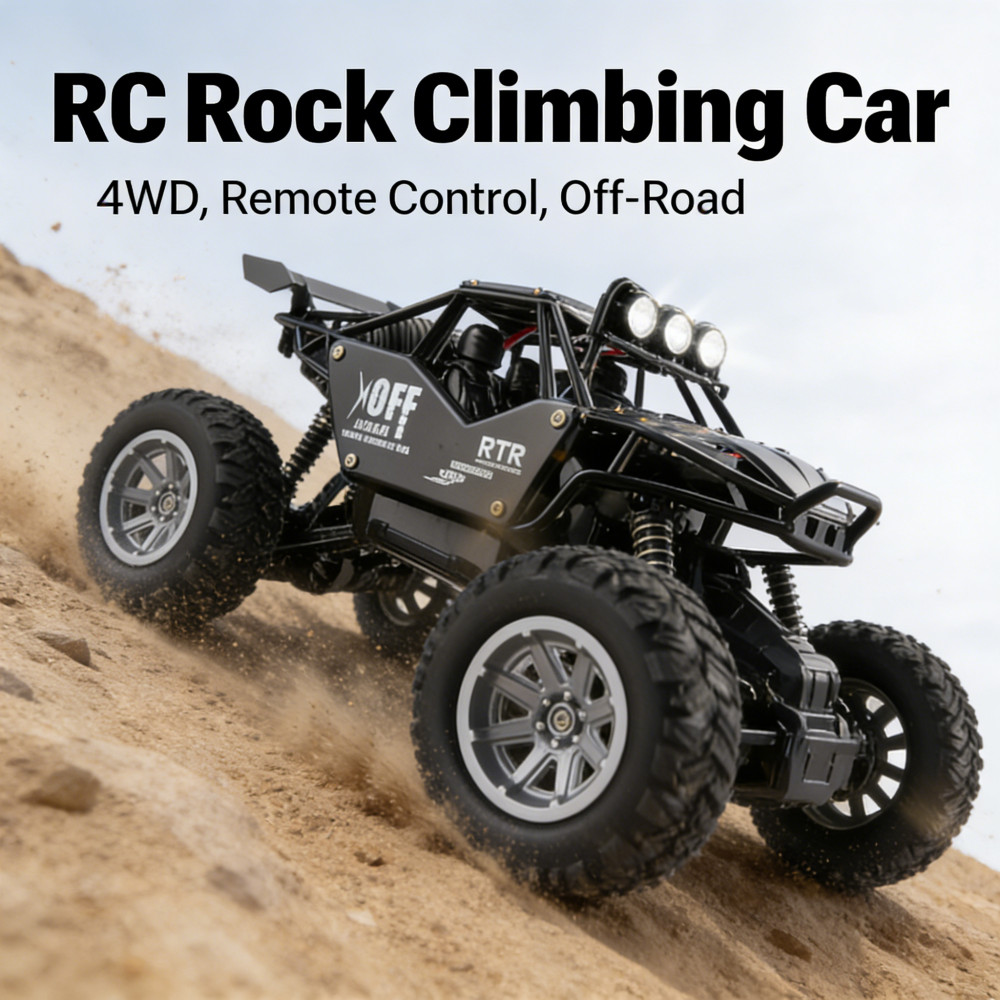 Climbing Car RC Rock 2WD 4WD Remote Control Mainan Dengan Fungsi Semprot