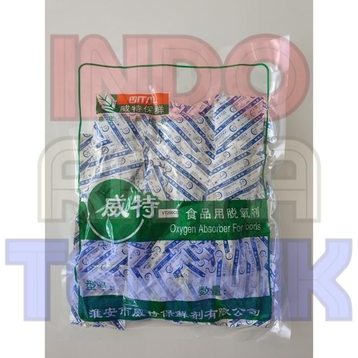 125PCS VT 200CC PENGAWET MAKANAN OKSIGEN OXYGEN ABSORBER FOOD GRADE HALAL INDONESIA BUKAN OBUSTER